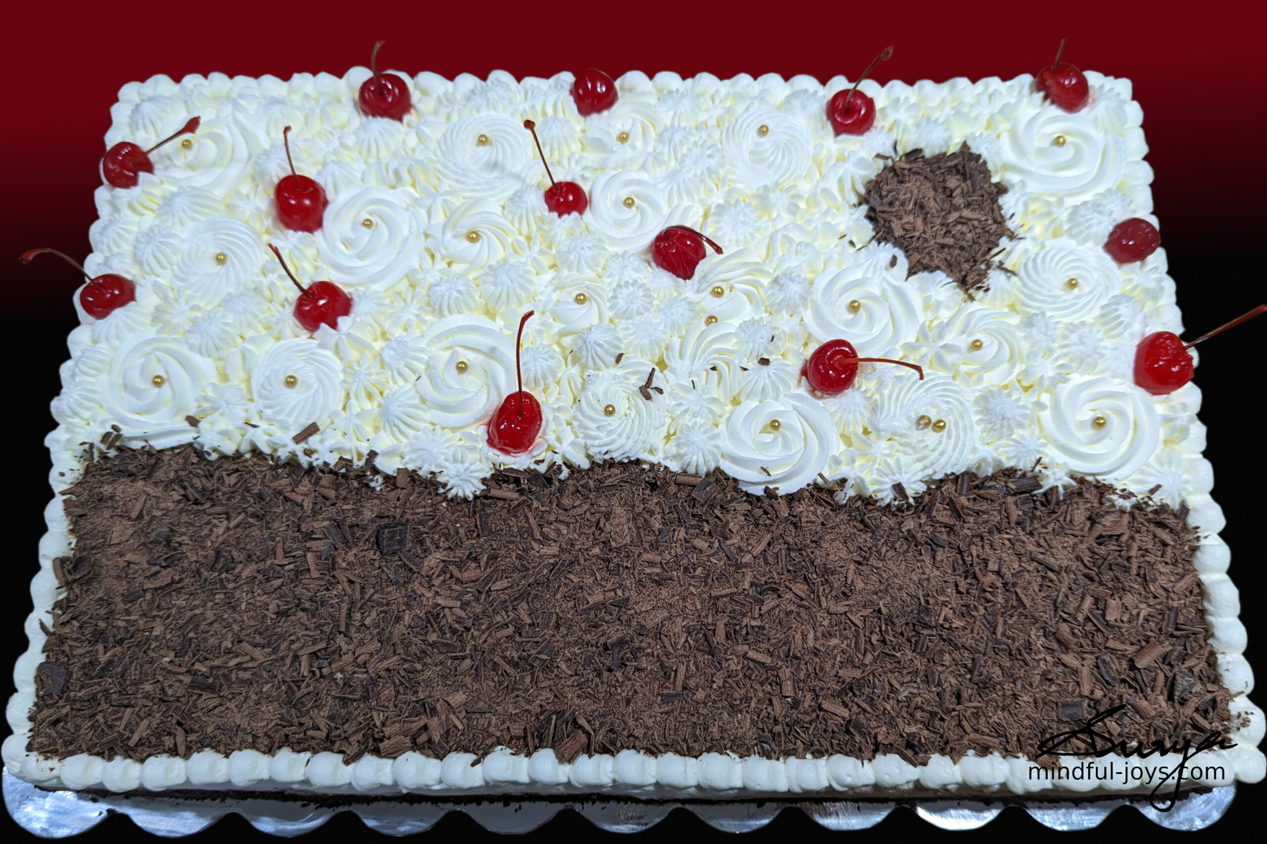 black forest sheet cake